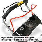HECHT 554 SXE Benzinrasenmäher Mit Elektrostart 53 cm Schnittbreite 75 Liter Fangkorb Für Mittelgroße Gärten