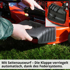 HECHT 554 SXE Benzinrasenmäher Mit Elektrostart 53 cm Schnittbreite 75 Liter Fangkorb Für Mittelgroße Gärten