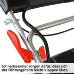 HECHT 554 SXE Benzinrasenmäher Mit Elektrostart 53 cm Schnittbreite 75 Liter Fangkorb Für Mittelgroße Gärten