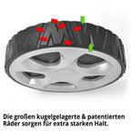 HECHT 554 SXE Benzinrasenmäher Mit Elektrostart 53 cm Schnittbreite 75 Liter Fangkorb Für Mittelgroße Gärten