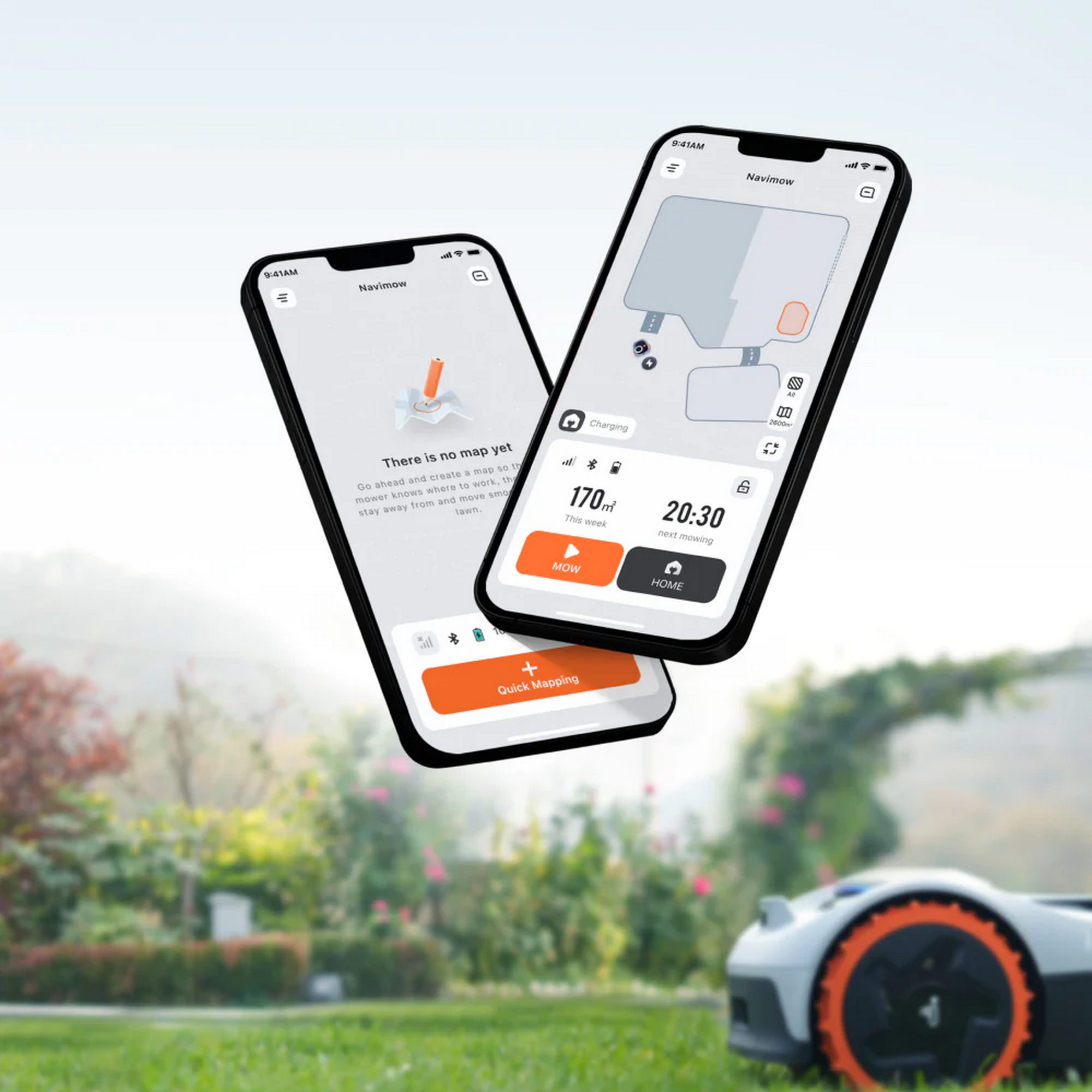 Mähroboter I105E Kabellos Bis 500 Quadratmeter Mit KIGestützte Kartierung Und App Steuerung Für Sicheres Autonomes Mähen
