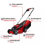 Inhell Akku Rasenmäher GE CM 18 30 Li Solo Kabellos Leistungsstark Mit Power X Change Technologie 18V 3,0Ah Akku